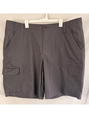 Lucky Brand Workwear Ripstop Cargo Shorts Charcoal Gray Size 44